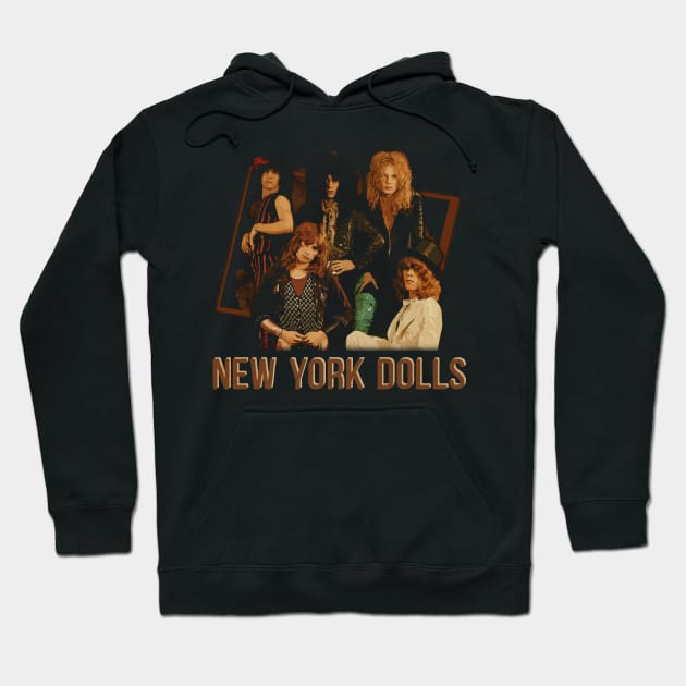 Punk Royalty New York Dolls' Reign In Images Hoodie by ElenaBerryDesigns